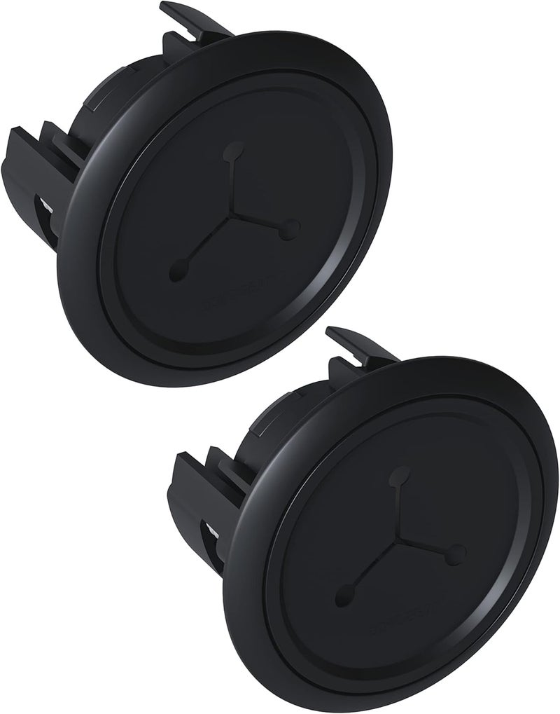 ECHOGEAR TV Cord Hider - 2.5" Mini in Wall Cable Management Kit Cord Concealer for Wall Mounted TVs - Easy 3-Step Install w/Locking Winged Grommets for Secure Fit - Black - Image 1